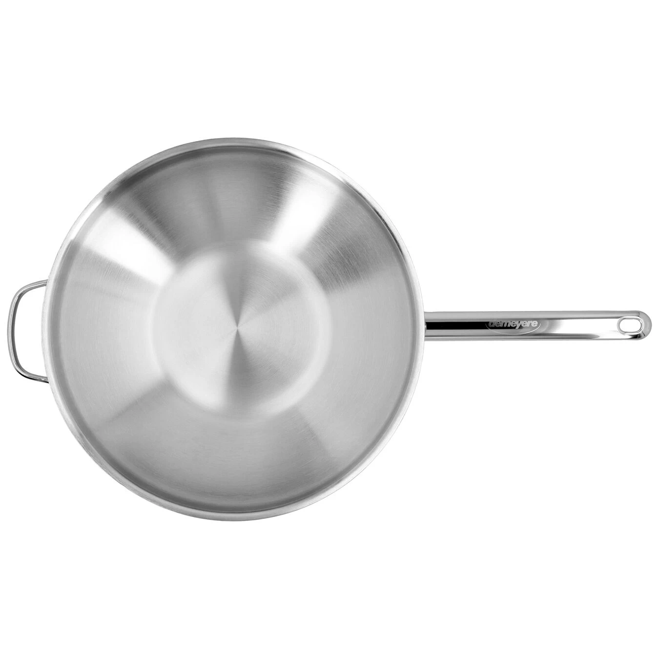 Demeyere Wok Fondo Plano 32 Cm, 18/10 Acero Inoxidable, Plata 4 Demeyere Wok Fondo Plano 32 Cm, 18/10 Acero Inoxidable, Plata - Imagen 2