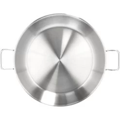 Demeyere Paellera Sin Tapa 46 Cm, 18/10 Acero Inoxidable, Plata -Cocina Comercio 000023209