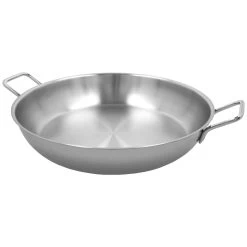 Demeyere Paellera Sin Tapa 46 Cm, 18/10 Acero Inoxidable, Plata -Cocina Comercio 000023299