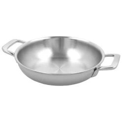 Demeyere Sartén Con 2 Asas 20 Cm, 18/10 Acero Inoxidable, Plata -Cocina Comercio 000023923