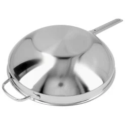 Demeyere Wok Fondo Plano 32 Cm, 18/10 Acero Inoxidable, Plata 10 Demeyere Wok Fondo Plano 32 Cm, 18/10 Acero Inoxidable, Plata -Cocina Comercio 000024076