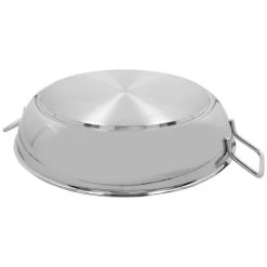 Demeyere Paellera Sin Tapa 46 Cm, 18/10 Acero Inoxidable, Plata -Cocina Comercio 000024272