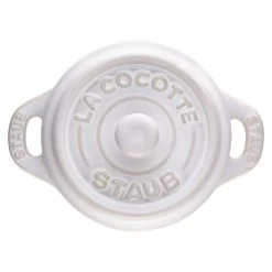 Staub Mini Cocotte 10 Cm, Redondo, Blanco Marfil, Cerámica 12 Staub Mini Cocotte 10 Cm, Redondo, Blanco Marfil, Cerámica -Cocina Comercio 40511 997 0 1
