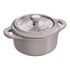 Staub Mini Cocotte 10 Cm, Redondo, Gris Antiguo, Cerámica -Cocina Comercio 40511 998 0 6