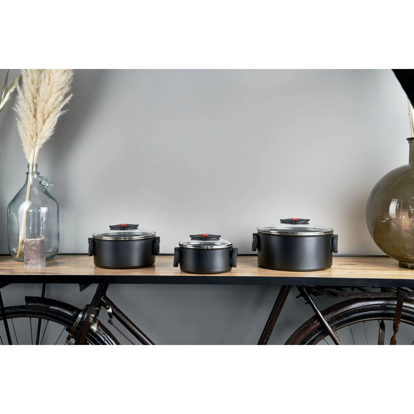 Ballarini Batería De Cocina 3-pzs, Aluminio 4 Ballarini Batería De Cocina 3-pzs, Aluminio - Imagen 2