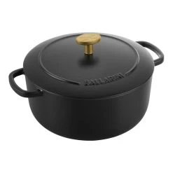 Ballarini Cocotte 20 Cm, Redondo, Negro, Hierro Fundido