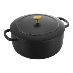 Ballarini Cocotte 24 Cm, Redondo, Negro, Hierro Fundido