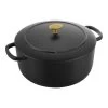 Ballarini Cocotte 26 Cm, Redondo, Negro, Hierro Fundido -Cocina Comercio 75003 542 0 000001167