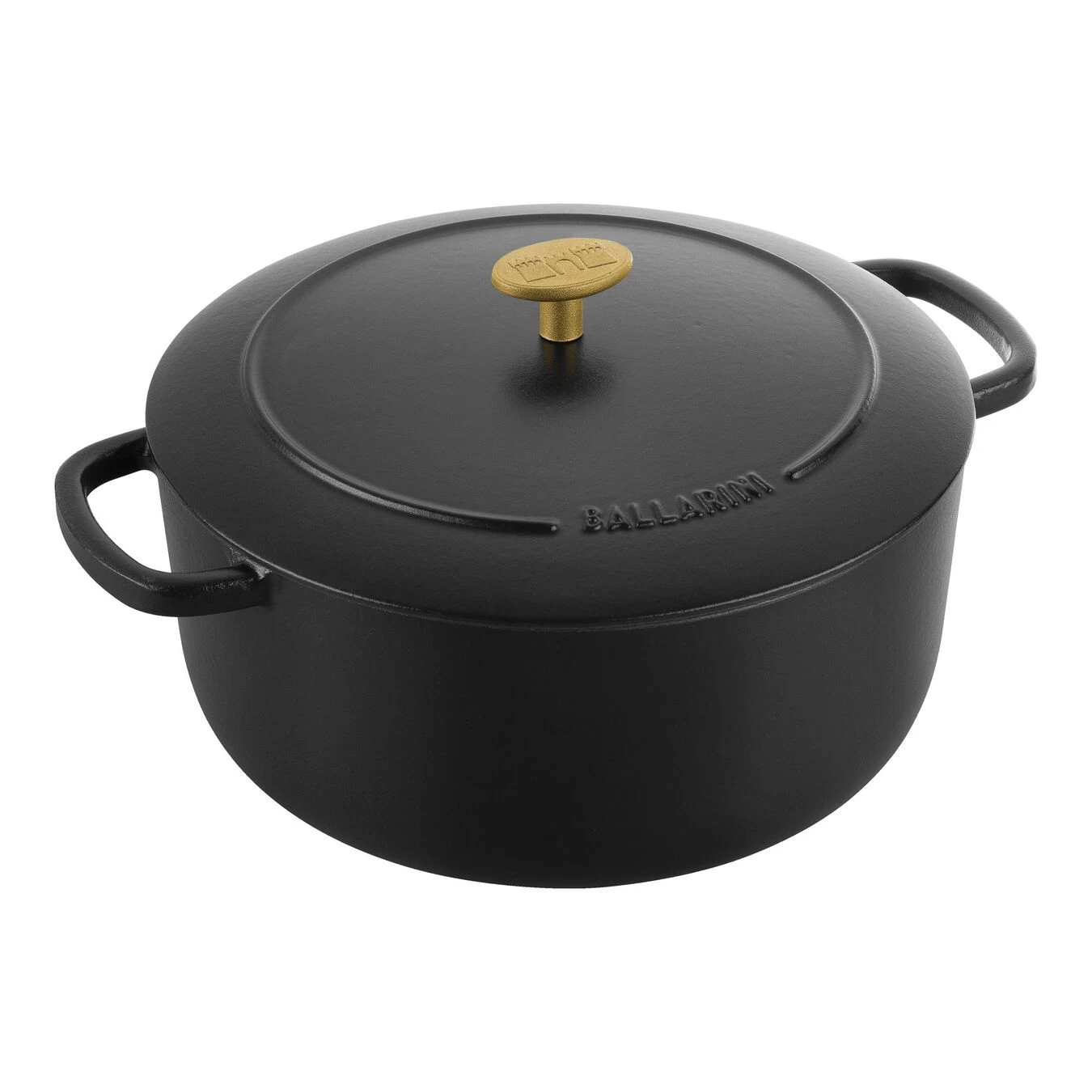 Ballarini Cocotte 26 Cm, Redondo, Negro, Hierro Fundido 3 Ballarini Cocotte 26 Cm, Redondo, Negro, Hierro Fundido