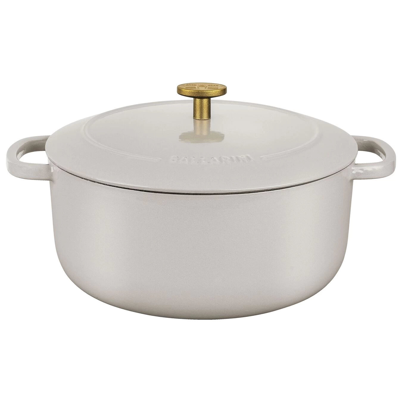 Ballarini Cocotte 24 Cm, Redondo, Blanco Marfil, Hierro Fundido 4 Ballarini Cocotte 24 Cm, Redondo, Blanco Marfil, Hierro Fundido - Imagen 2