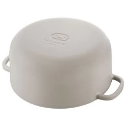 Ballarini Cocotte 24 Cm, Redondo, Blanco Marfil, Hierro Fundido 13 Ballarini Cocotte 24 Cm, Redondo, Blanco Marfil, Hierro Fundido -Cocina Comercio 75003 551 0 000000966