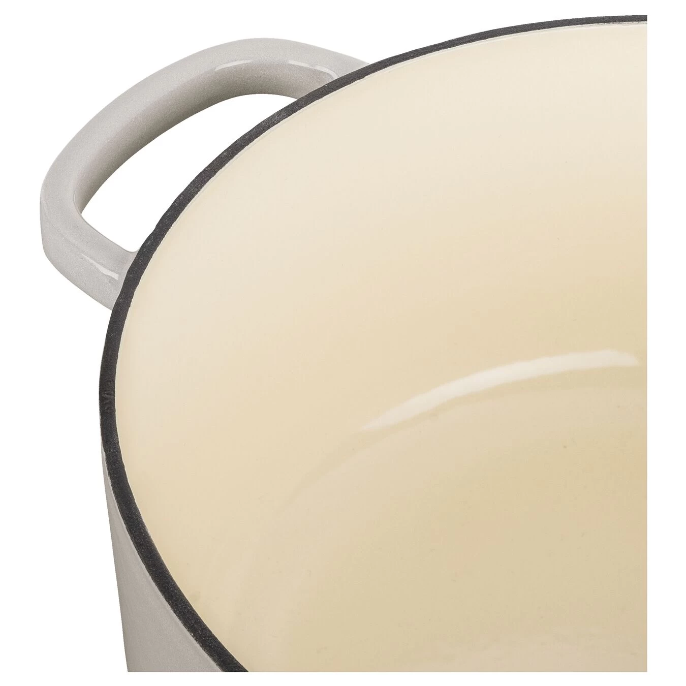 Ballarini Cocotte 24 Cm, Redondo, Blanco Marfil, Hierro Fundido 7 Ballarini Cocotte 24 Cm, Redondo, Blanco Marfil, Hierro Fundido - Imagen 5