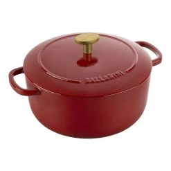 Ballarini Cocotte 20 Cm, Redondo, Rojo, Hierro Fundido