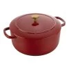 Ballarini Cocotte 24 Cm, Redondo, Rojo, Hierro Fundido