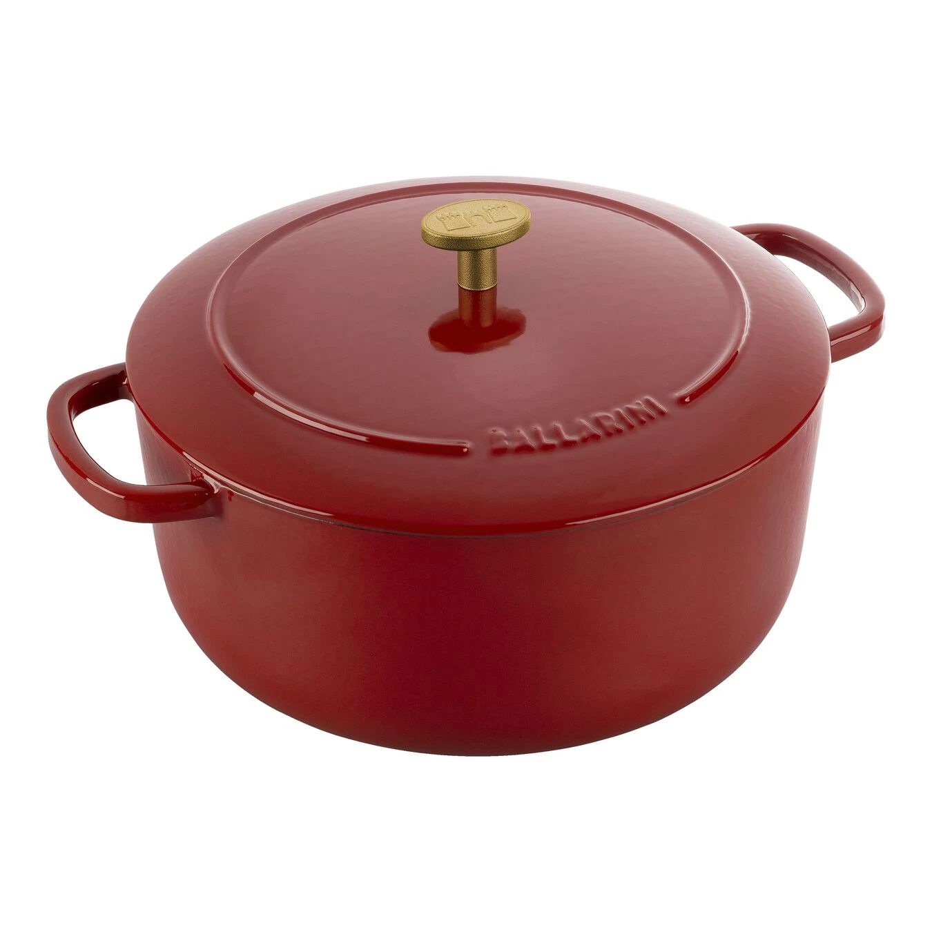 Ballarini Cocotte 24 Cm, Redondo, Rojo, Hierro Fundido 3 Ballarini Cocotte 24 Cm, Redondo, Rojo, Hierro Fundido