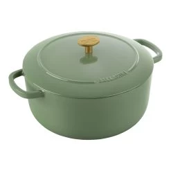 Ballarini Cocotte 26 Cm, Redondo, Verde, Hierro Fundido