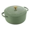 Ballarini Cocotte 24 Cm, Redondo, Verde, Hierro Fundido