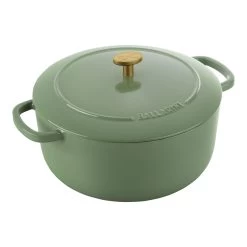 Ballarini Cocotte 24 Cm, Redondo, Verde, Hierro Fundido