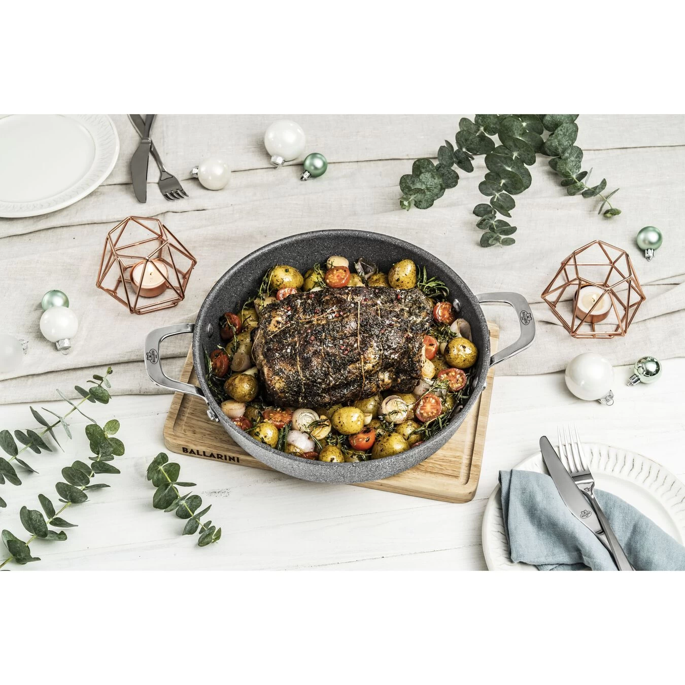 Ballarini Cazo Para Salsas Con Tapa 28 Cm, Aluminio 4 Ballarini Cazo Para Salsas Con Tapa 28 Cm, Aluminio - Imagen 2