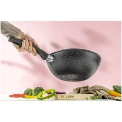 Ballarini Wok 28 Cm, Aluminio, Negro -Cocina Comercio 750058816